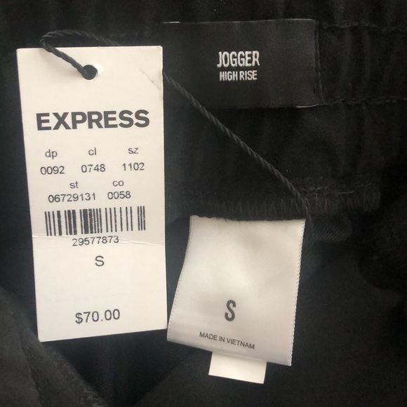 NWT!  High Waisted Faux Leather Joggers. - Picture 4 of 16